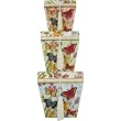 Botanic Butterflies Nesting Trapezoid Boxes, Punch Studio