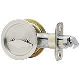 Buy 6 Pack Kwikset 335-15 Round Bed Bath Privacy Pocket Door Lock - Satin Nickel... by Kwikset