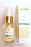Camellia Oil - Tiare De Tahiti, 1oz / 30 ml., 100% Pure and Natural, Cold Pressed, Organic -- Anti Aging, Dry Skin, Acne Scars, Stretch Marks, Hair Conditioner