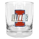 Illinois Fighting Illini Rocks Glass
