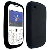 Black Silicone Soft Skin Case Cover for Blackberry Curve 2 8520 8530