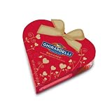 Ghirardelli Valentines Chocolate Squares, Premium Chocolate Assortment, 3.78-Ounce Red Heart Tins (Pack of 4)