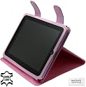 Original MTT Ledertasche - Exklusive Book-Style Tasche Case fuer Apple iPad 16GB / 32GB / 64GB Wi-Fi oder fuer 3G Wi-Fi Versionen (mit Standfunktion) in der Farbe Rosa