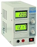Labor-Netzger�t McPower 'NG-1620BL' regelbar 0-15V, 2A, 2x beleuchtete .LCD -Displays, 30Watt