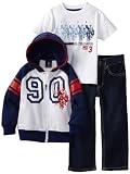 U.S. POLO ASSN. Boys 2-7 Jacket with Tee and Pant