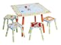 Levels of Discovery Alphabet Soup Table and 4 Stool Set Multi-Color