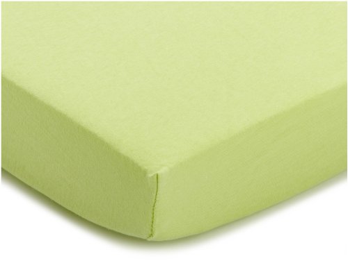 Julius Z&ouml;llner 8320113340 - Spannbetttuch Jersery f&uuml;r Kinderbett, Gr&ouml;&szlig;e: 60 x 120 cm/70 x 140 cm, Farbe: gr&uuml;n