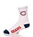 For Bare Feet NFL Chicago Bears Men's Quarter Socks, White