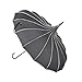 Topwedding 35'' Nylon Pagoda Vintage Parasol Bridal Rain Umbrella,Black