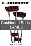 Crutcheze Underarm Crutch Pads 4 Piece Set Flames