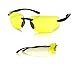 Rimless bifocal yellow sunglasses Unisex