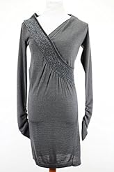 Gathered Acrylic/Wool Sweater  Dress