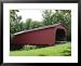 Allaman Covered Bridge in Henderson County, north of Nauvoo, Illinois, USA Framed Art Poster Print by Gayle Harper, 31x25