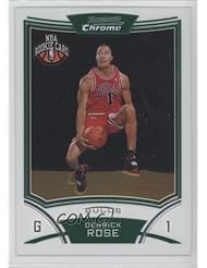 Derrick Rose RC (Rookie Card) Chicago Bulls (Basketball Card) 2008-09 Bowman Chrome #111