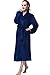 Bathrobe, Drowsy Cloud Soft Women Robe Plush Kimono Collar Bathrobe