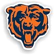 Chicago Bears 12" Vinyl Magnet Set Of 2 - Bears 12 Magnet"