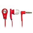 Cbus Wireless Red 3.5mm Stereo Earphone Headphone for Apple iPad 2 / iPad / new iPad (3rd Gen) / iPod / Nano / Touch / MP3 MP4 Player