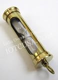 REAL SIMPLE...HANDTOOLED HANDCRAFTED BRASS HOURGLASS KEY CHAIN!!