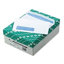 Quality Park 21212 Quality Park Security Window Envelopes, Contemporary Seam, #9, White, 500/Box