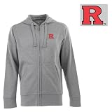 Rutgers Signature Full Zip Hooded Sweatshirt (Grey)