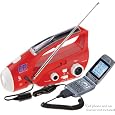 Solar / Hand-Crank Powered Emergency Flashlight, Radio, & Cell Phone Charger