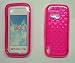 TEISTO - NOKIA 5800 MUSIC XPRESS RUBBERIZED GEL CASE  HOT PINK