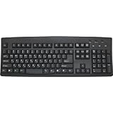 Korean English Wired USB Black Computer Keyboard