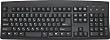 Chinese English Wired USB Computer Keyboard (Black) with White Letters