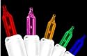 Set of 50 Multi-Color Mini Christmas Lights - White Wire