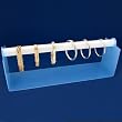 Frosted Blue Acrylic Bangle Bracelet Display Stand 15"