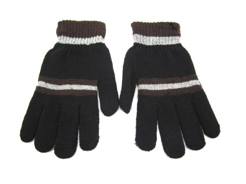 Herren Handschuh Schwarz Braun Grau Handschuhe Trendy Design sehr warm passt fast jeden da dehnbar X13