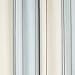 Carnation Home Fashions EZ On Fabric Shower Curtain, Blue Stripes 70-Inch by 72-inch