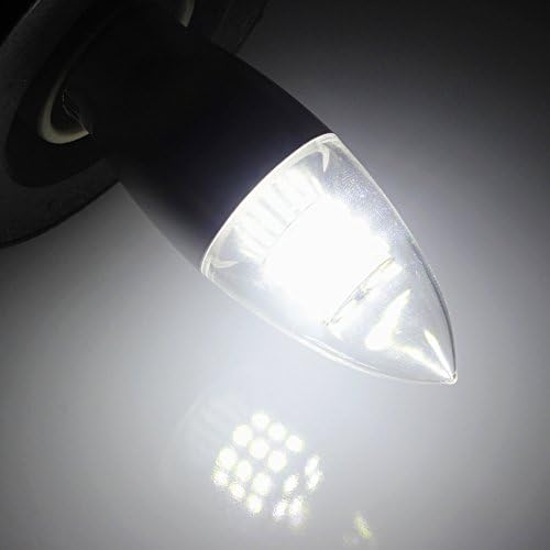 XinRui Lighting Not Dimmable 7 Watt B35 E12 Base LED Candle Light Bulb,Cool White 6000K,60W Incandescent Replacement, 360 Omni-direction Candelabra, Pack of 6 units