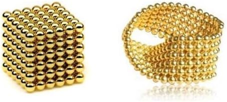 For Adult Only Magnetic Sphere Neodymium Cube Ball Puzzle 216 PIece 3mm Gold
