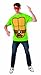 Nickelodeon Ninja Turtles Shirt With Mask and Raphael, Green, Large