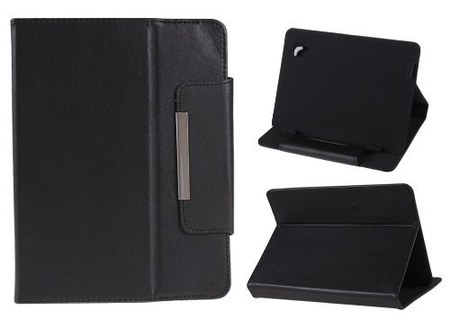 Eforstore Universal Carrying Case Folio Faux Leather Stand Flip Cover for 8 Inch Android Tablet (8 Inch, Black)