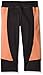 adidas Big Girls' Capri Legging Pant, Black/Sun Glow, Small/7-8