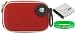 2n1 Nylon Hard Shell (Red) Case and CNP-70 Battery for Casio Exilim EX-Z150SR 8MP Digital Camera Silver