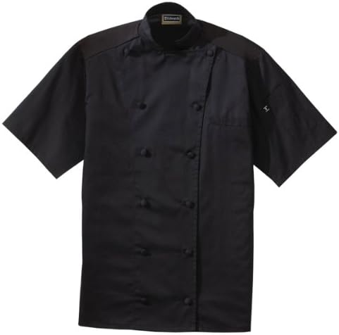 Ed Garments Men's Short Sleeves Chef Coat with Back Mesh