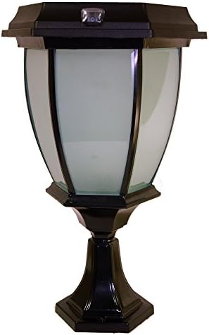 Solar Goes Green Coach Lamp - 5" Post Flat Mount