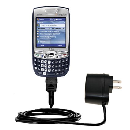 Rapid Wall / AC Charger for the PalmOne Treo 750 - Gomadic Brand w/ TipExchange Technology