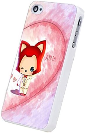 Cucase(TM) 2pcs lovers (1pc gril and 1pc boy) big heart fox design for Iphone5 5s 5g Case