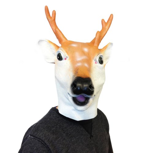 Deluxe Latex Animal Mask - Deer