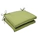 Pillow Perfect Forsyth Solid Indoor/Outdoor Patio Seat Cushions Plush Fiber Fill, Weather and Fade Resistant, Square Corner - 16