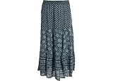 Plus Sag Harbor Moroccan Mix Printed Tier Skirt