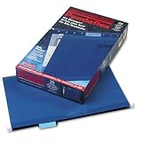 ESSELTE PENDAFLEX CORP. / ESS415315NAV / Reinforced Hanging File Folders with InfoPocket, Kraft, Legal, Navy, 25 per Box / Sold as 1 BX