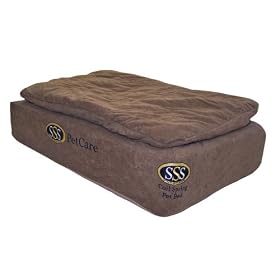 Pet Goods SSS Petcare Quilted Pillow Top Coil Spring Mattress Bed with Layered Foam