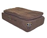 Pet Goods 30-By-40-Inch SSS PetCare Coil Spring Mattress Bed with Layered Foam, Chocolate