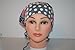 Surgical Scrub Hat Cap Pink Grey Flower Dots Fitted Feminine