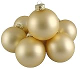Club Pack Of 24 Matte Champagne Glass Ball Christmas Ornaments 3.25